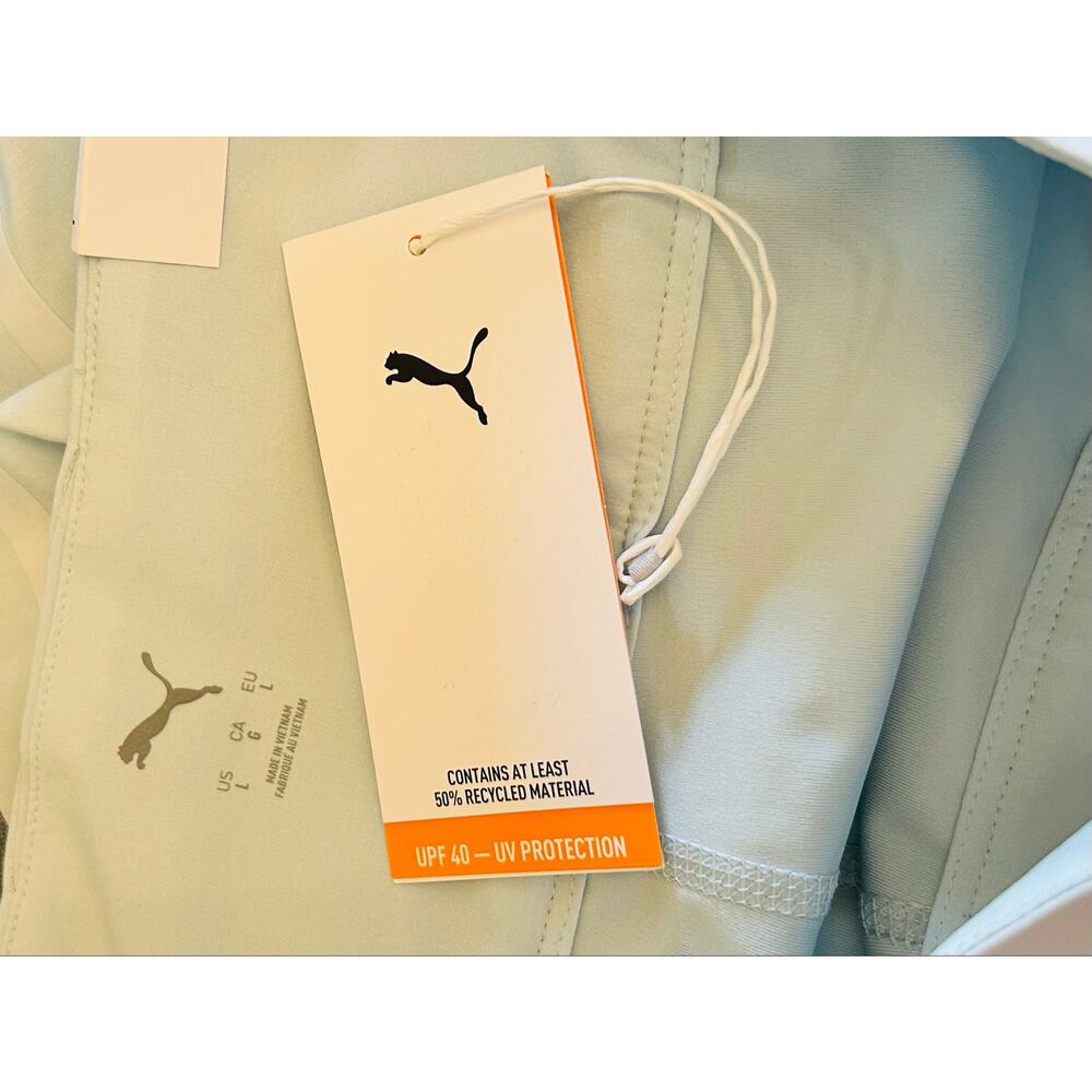 PUMA Golf Skort Pleated Performance Built-In Shorts Sage Green Large NWT 15" - Picture 11 of 16